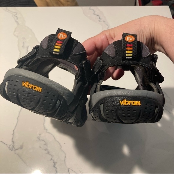 MERRELL Continuum Sz 8 Open Toe Hiking Hook & Loop Closures Adjustable Sandals - Picture 5 of 14